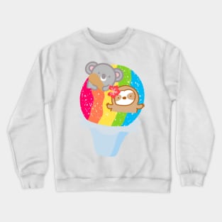 Cute Hawaiian Rainbow Shave Ice Crewneck Sweatshirt